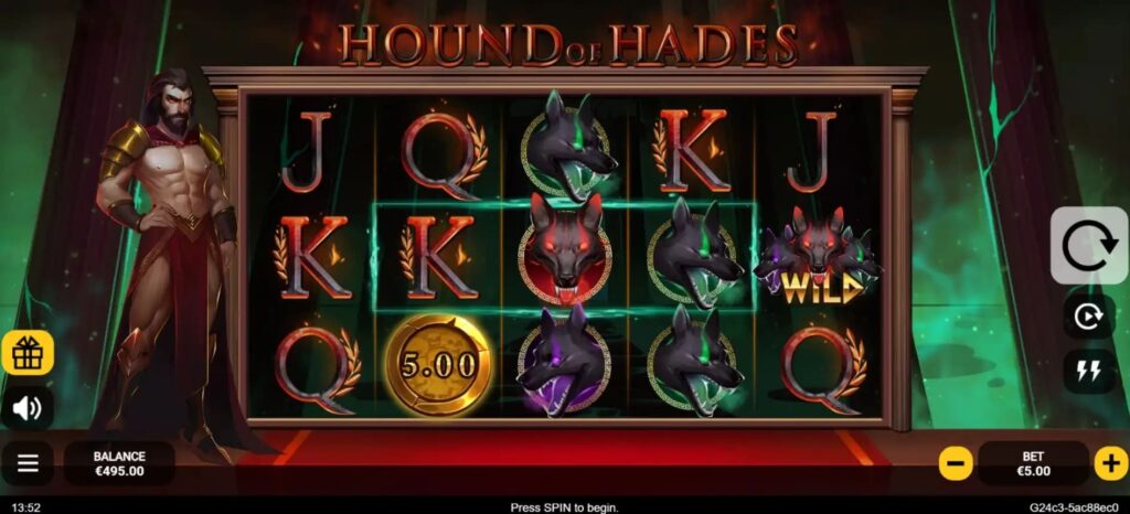 Hound Of Hades oyun prosesi DBbet Casino-da