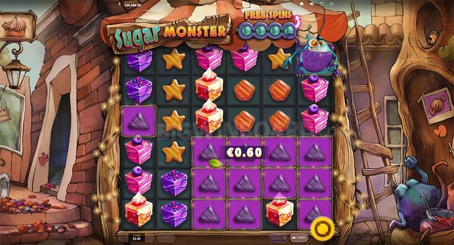 Sugar Monster oyun prosesi DBbet Casino-da